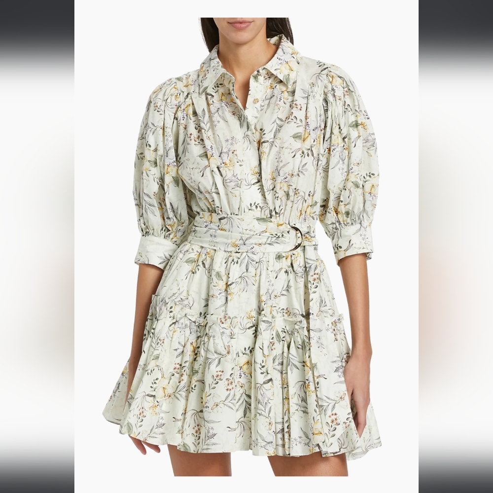En Saison Floral Belted Mini Dress